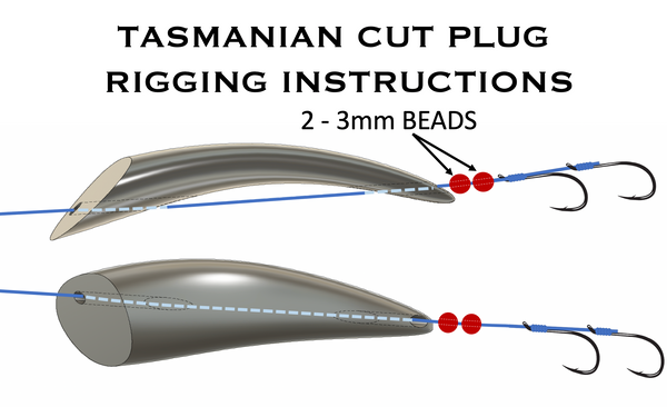 cut plug fishing lures TASMANIAN CUT PLUG" BLOODY ROTTEN BANANA