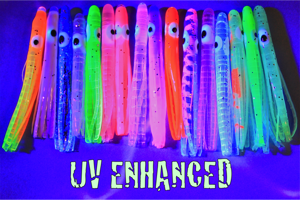VENOMOUS HOOCHIE - UV SEA SERPENT W/NICKLE FLAME – Deadly Venom Tackle