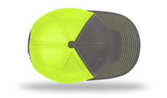 SKULLZ HAT - RICHARDSON TRUCKER 112 FLUORESCENT YELLOW