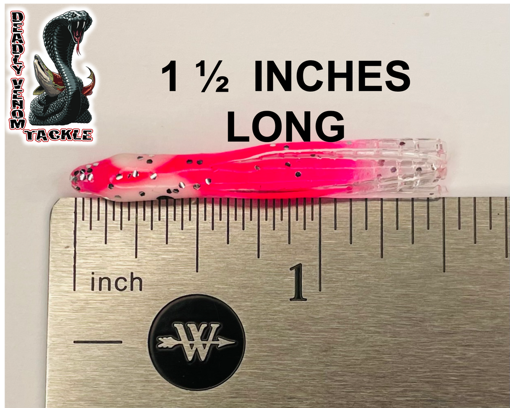 MICRO HOOCHIE / SQUID SKIRTS UV - SUPER GLOW 5PK – Deadly Venom Tackle