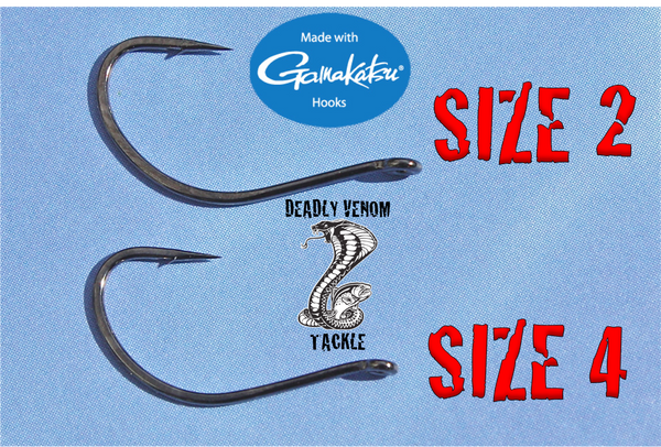 GAMAKATSU SPLIT SHOT/DROP SHOT HOOKS -25 BULK PACK RED Size #2 – Deadly ...